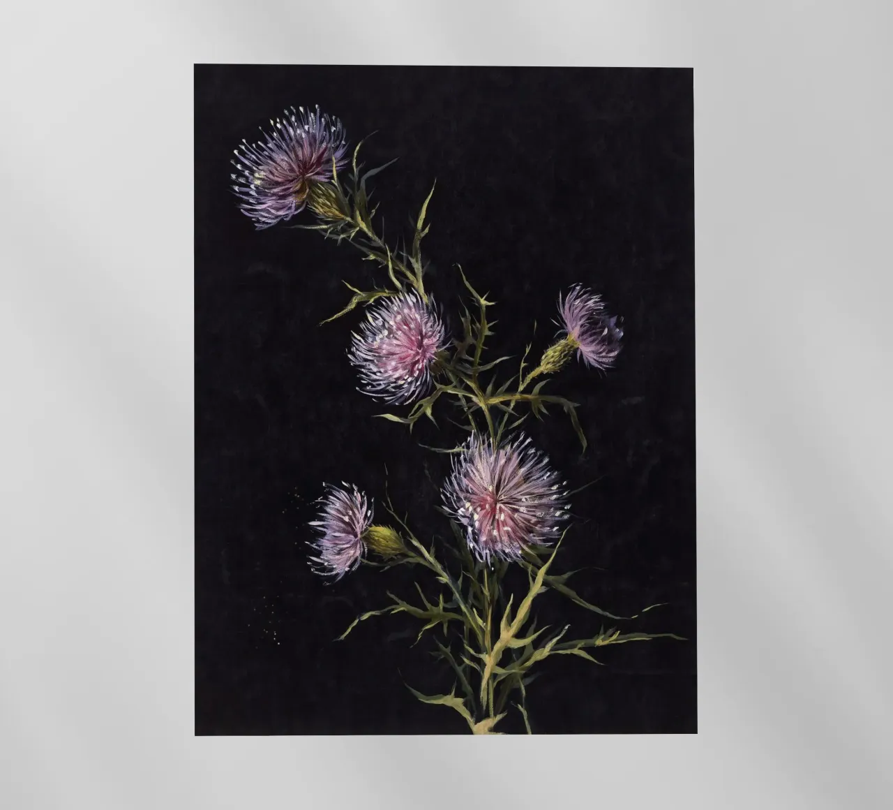 Thistle Branch Painting pellicola backlit da apoloprints