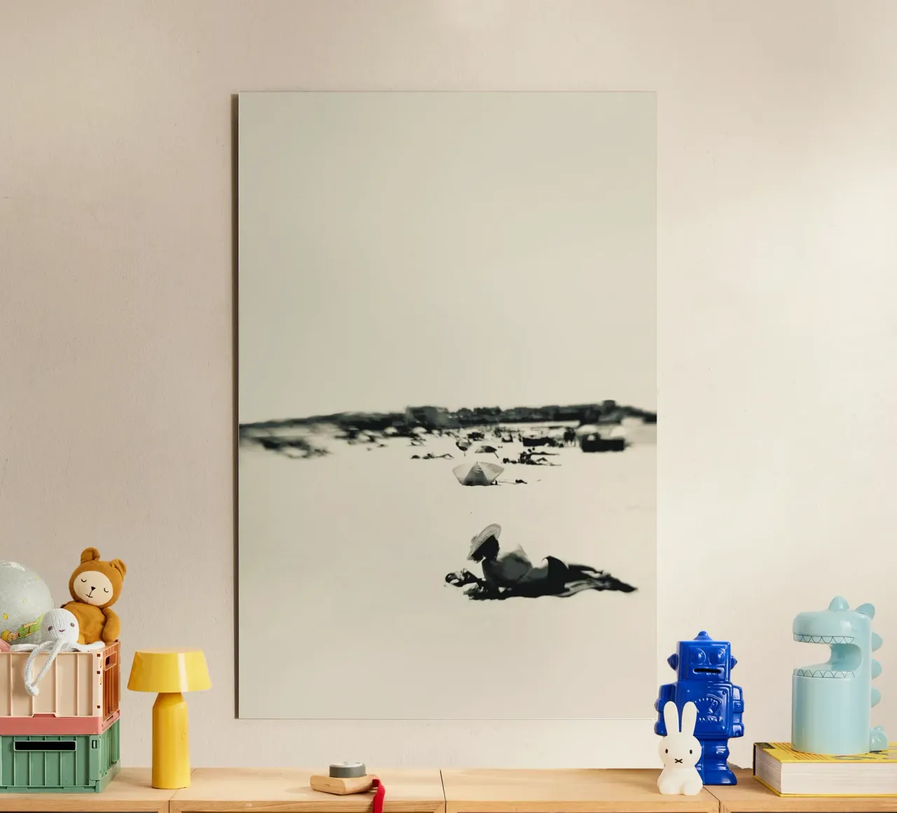 Lady On The Beach alluminio dibond da Ingrid Beddoes