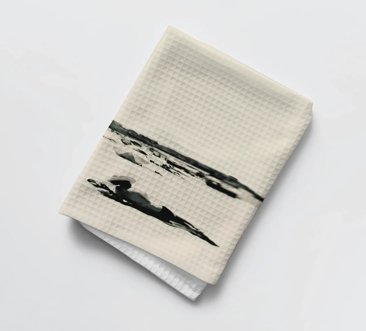 Lady On The Beach canovaccio da cucina da Ingrid Beddoes