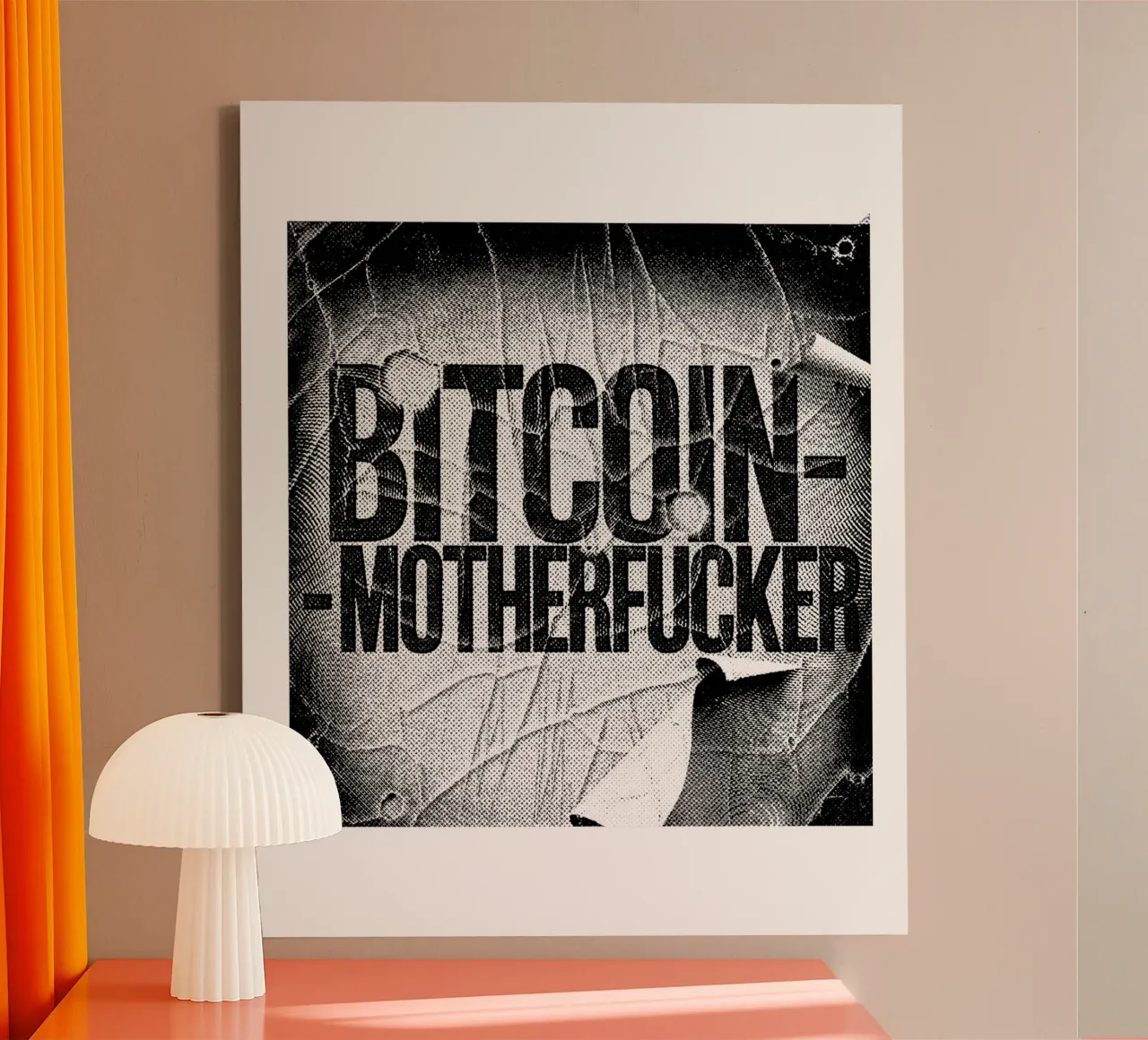 BTC_M*therfreaker tela con Cornice a cassetta da Crypto_Jungle
