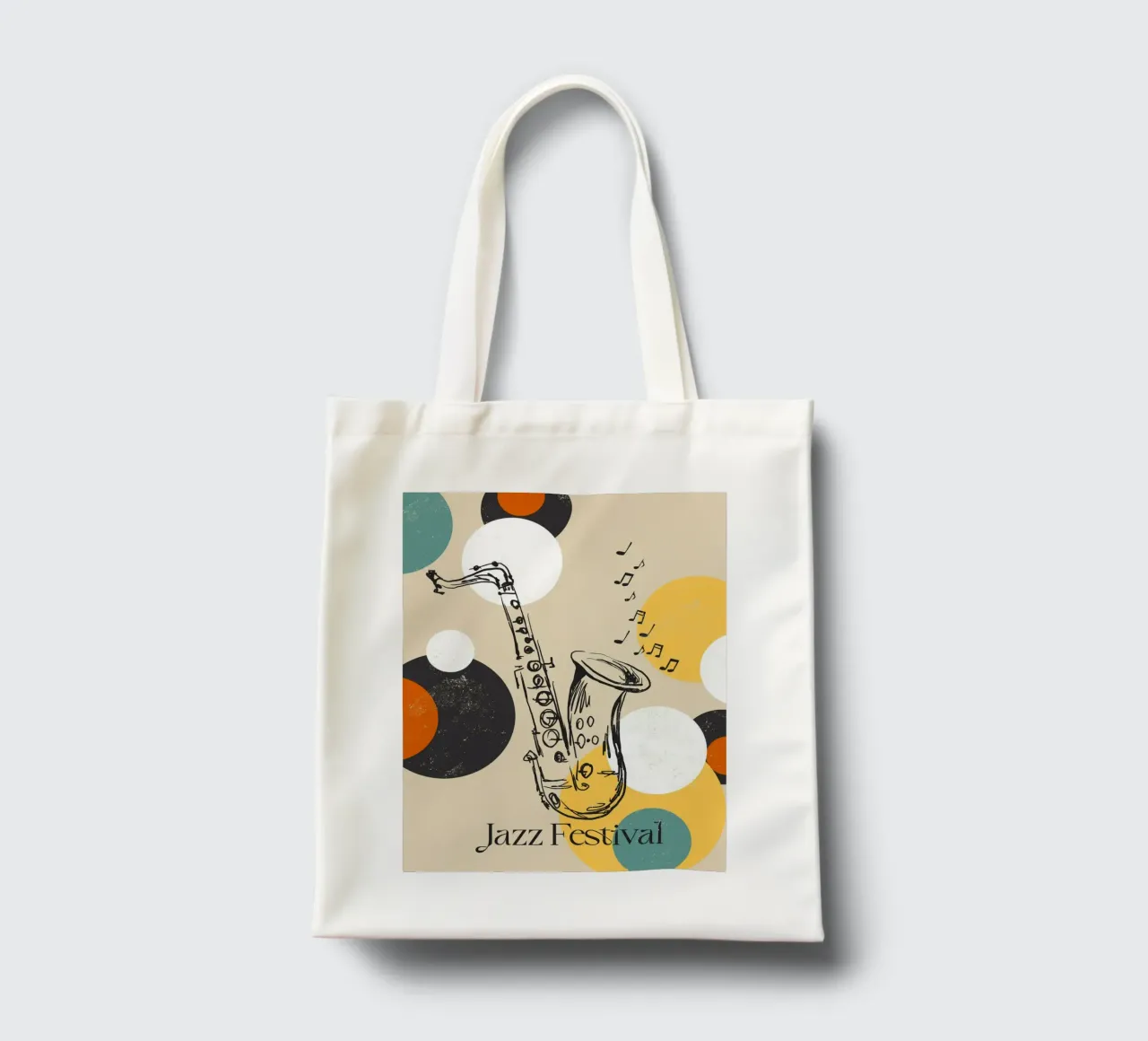 Saxophone tote bag by Indigo Rain