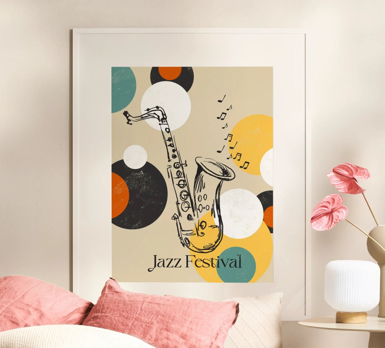 Saxophon Poster von Indigo Rain