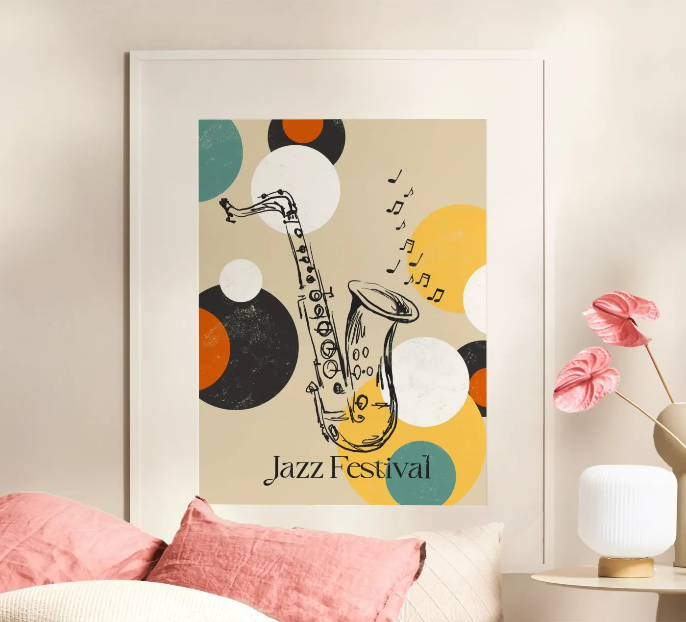 Saxophone poster van Indigo Rain