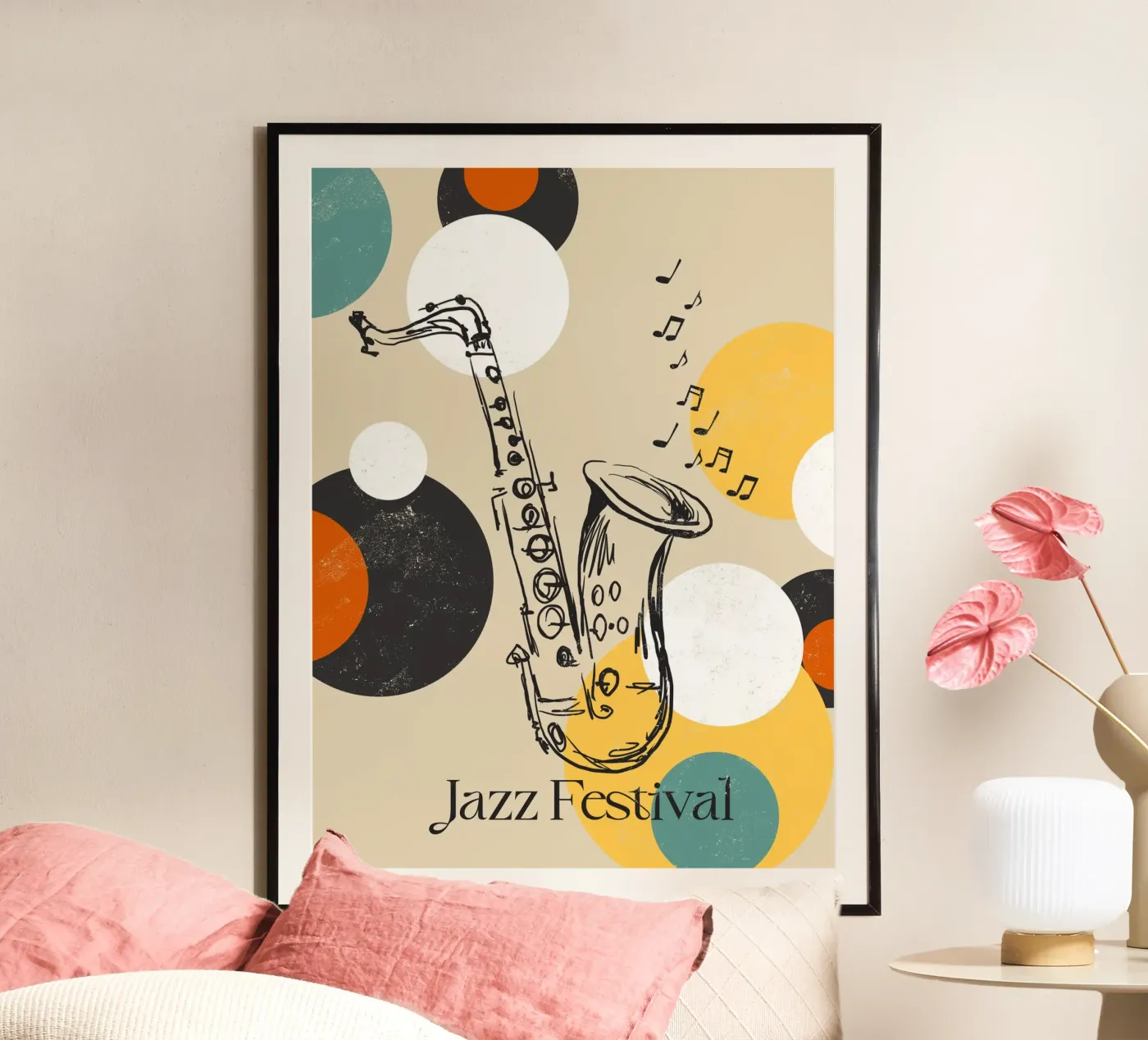 Saxophone poster van Indigo Rain