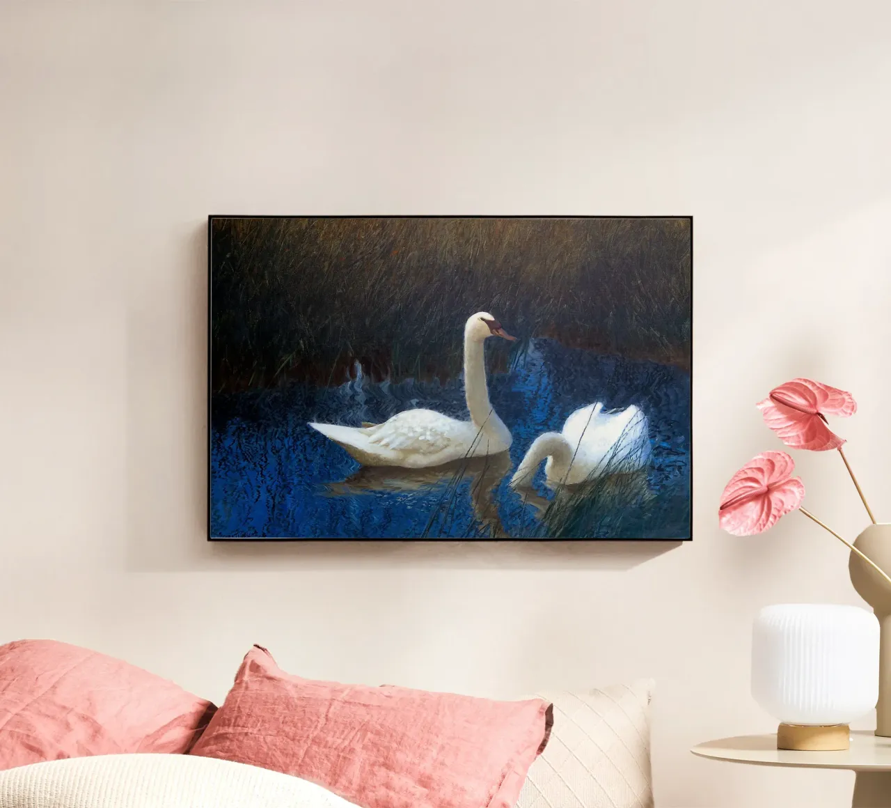 White swans plexiglass da apoloprints