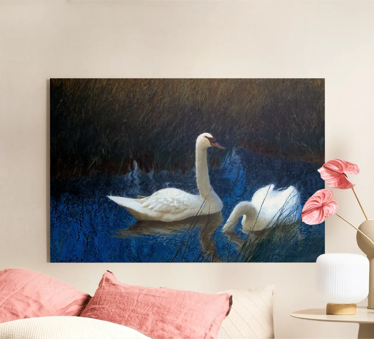 White swans plexiglass da apoloprints