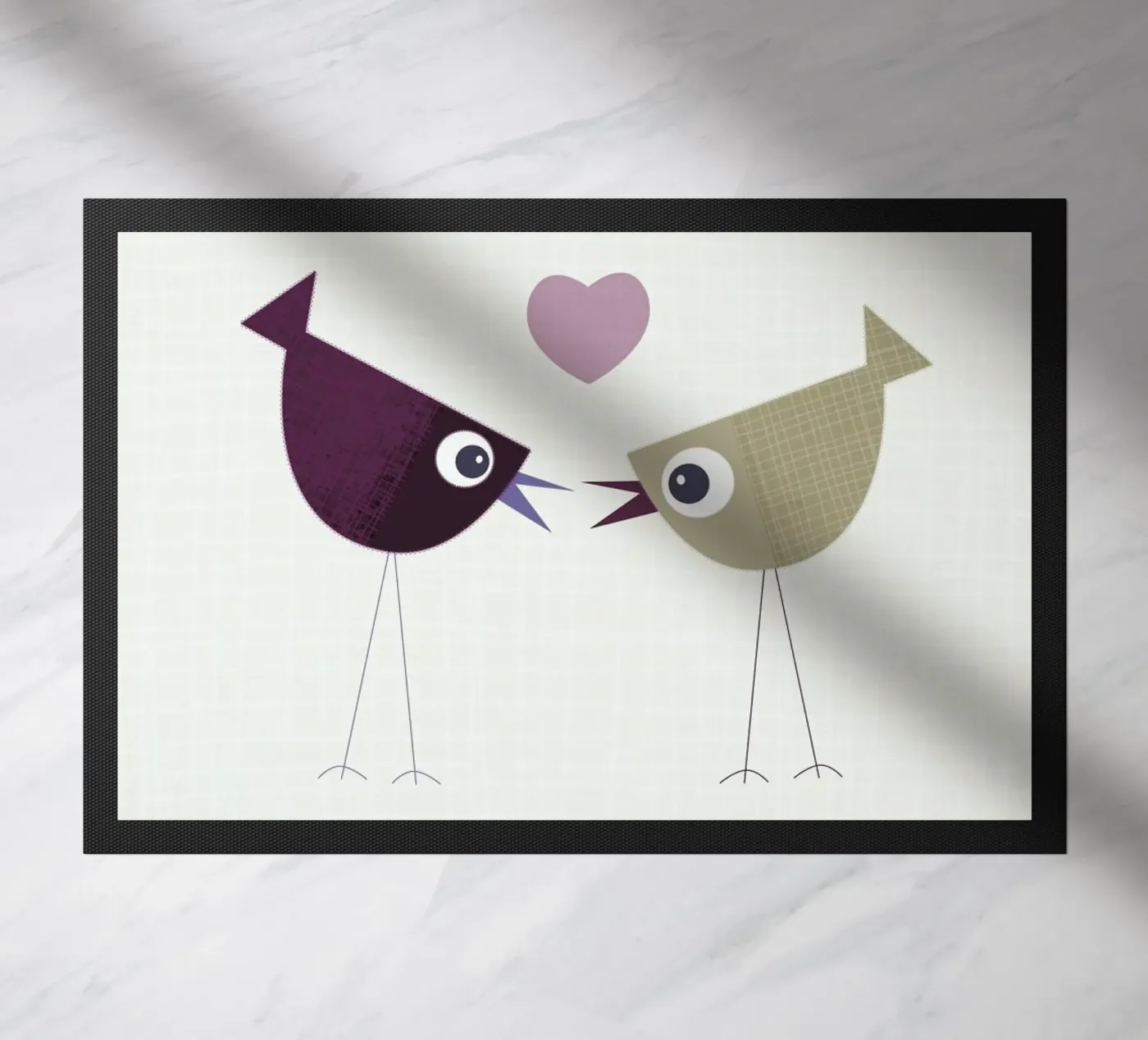 Birdy doormat by JaySan Studio