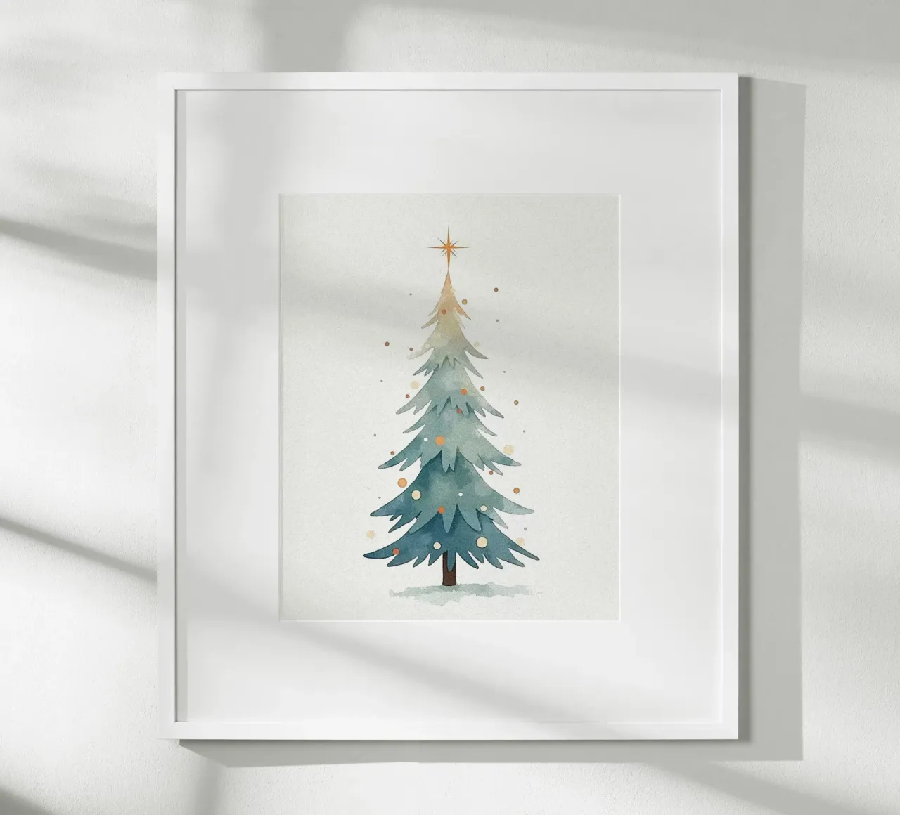 Ilustración de un árbol de Navidad (2) hahnemühle de Lisa Jureczko Arts Illustration