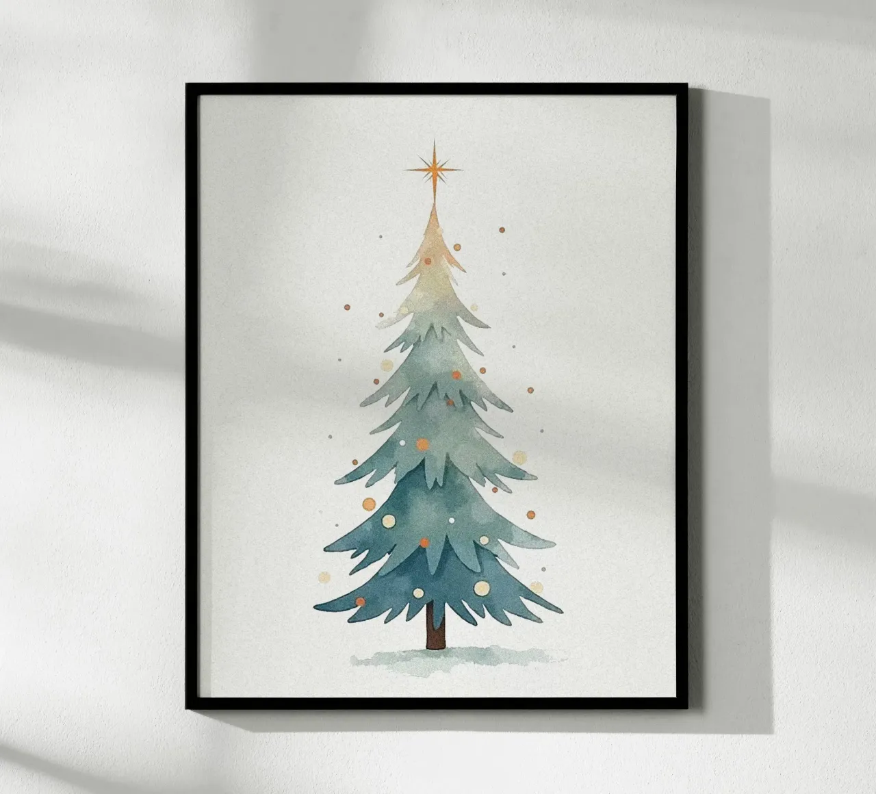 Ilustración de un árbol de Navidad (2) hahnemühle de Lisa Jureczko Arts Illustration