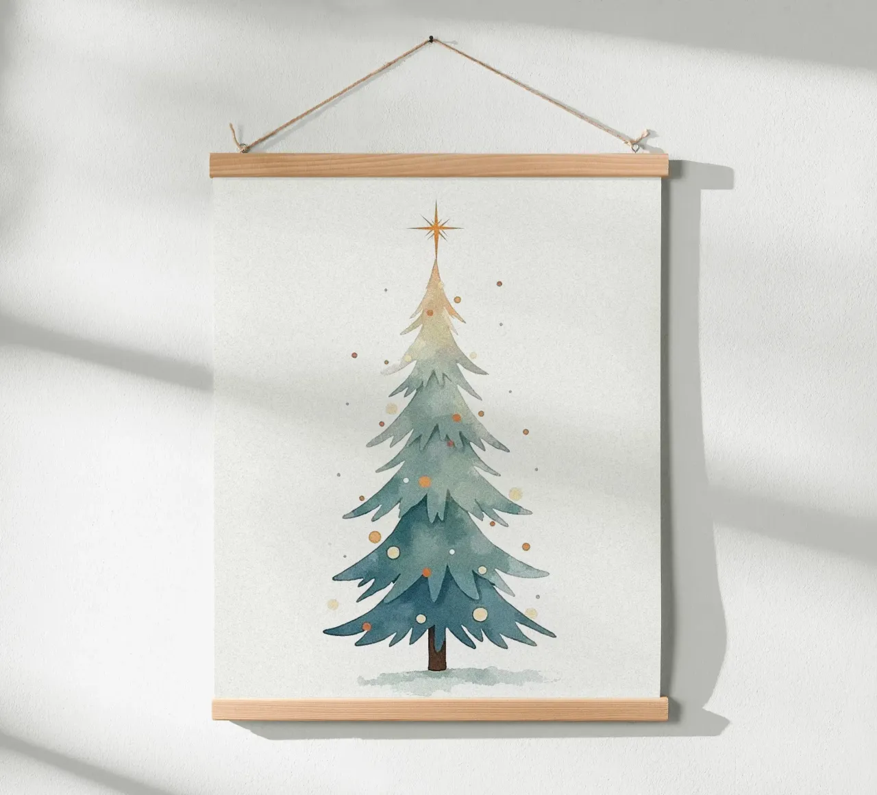 Ilustración de un árbol de Navidad (2) hahnemühle de Lisa Jureczko Arts Illustration