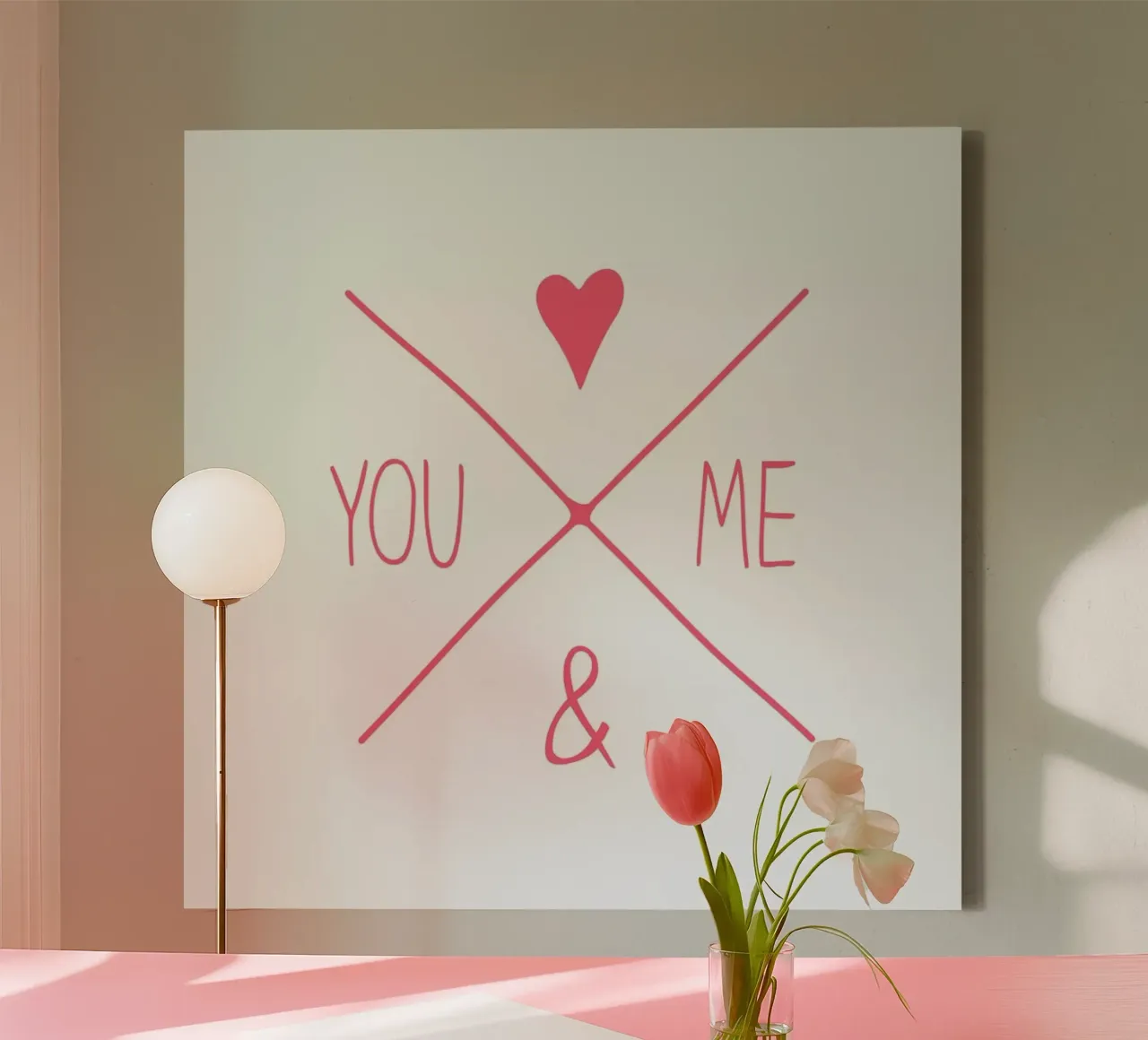 You And Me tela con Cornice a cassetta da JaySan Studio