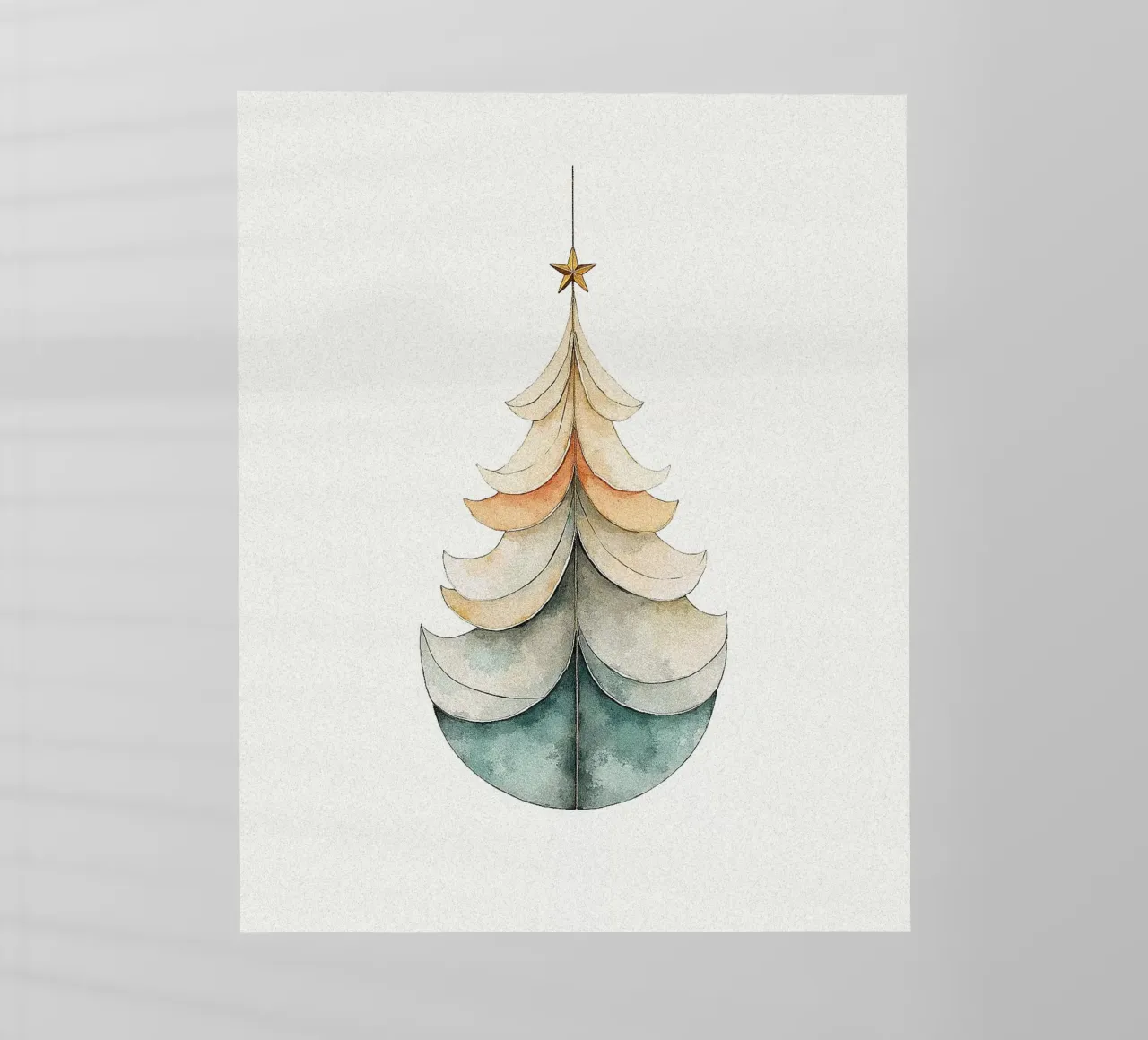 Illustrazione di un albero di Natale (4) pellicola backlit da Lisa Jureczko Arts Illustration