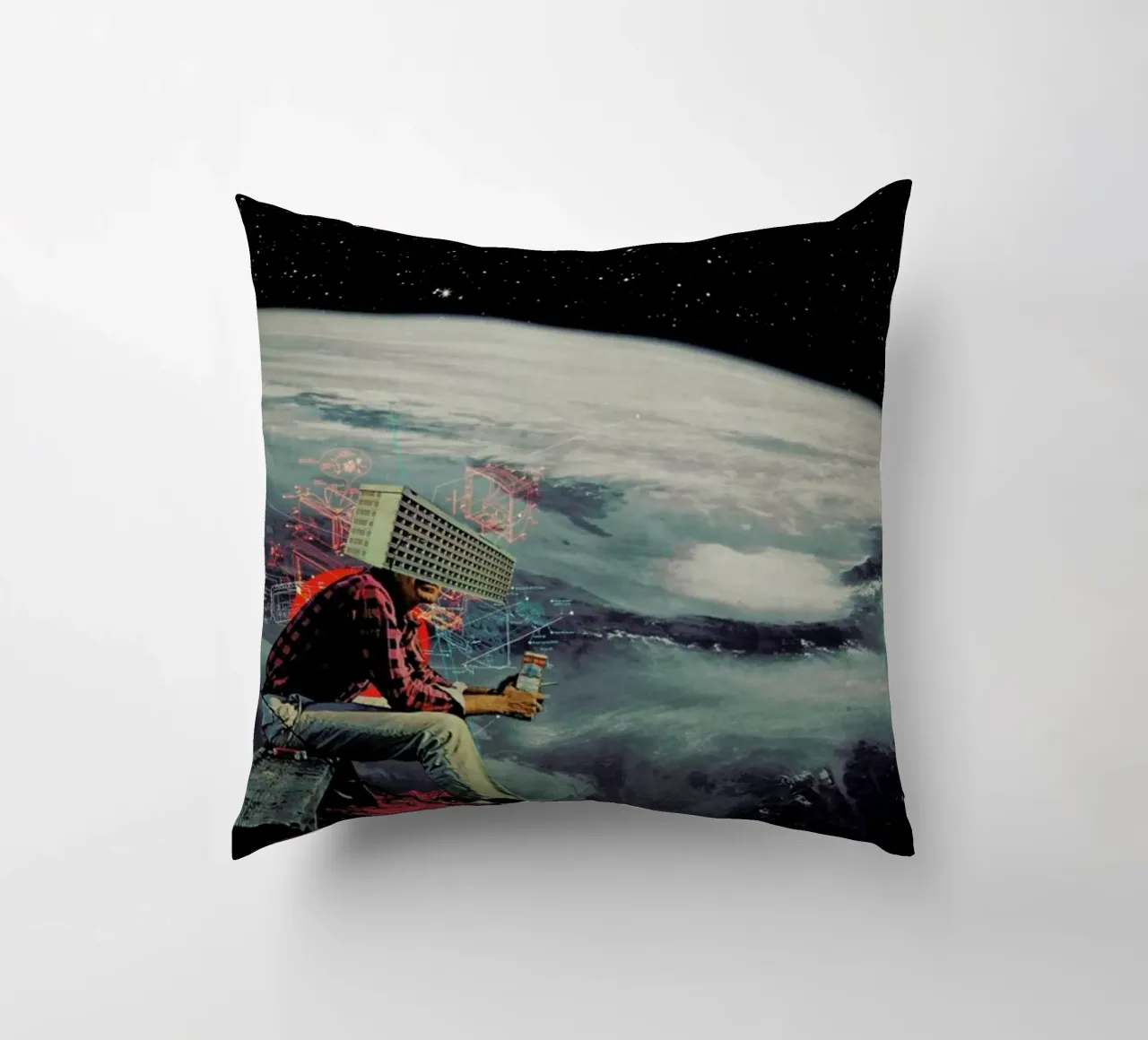 Figuring Out Ways To Escape cuscino da Frank Moth