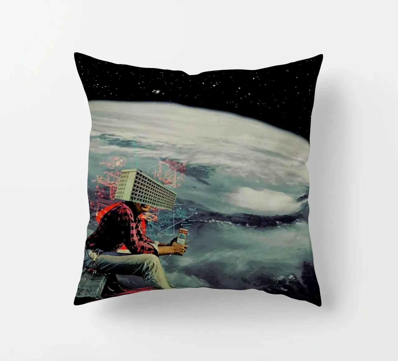 Figuring Out Ways To Escape cuscino da Frank Moth