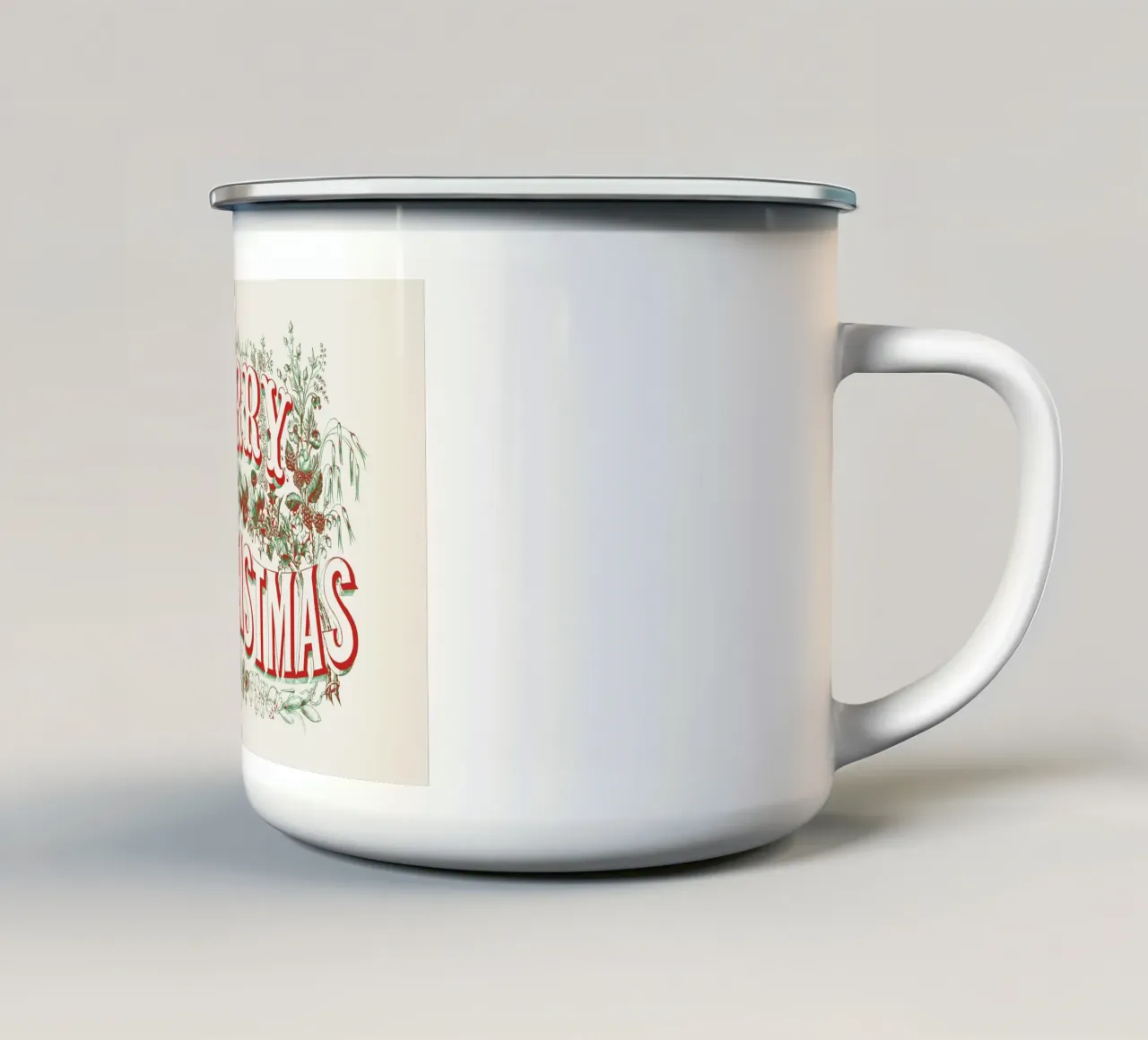 Merry Christmas tazza in smalto da apoloprints