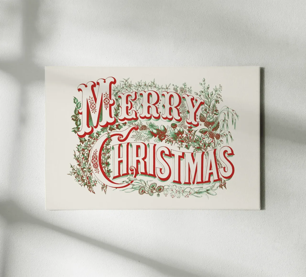 Merry Christmas Leinwand von apoloprints