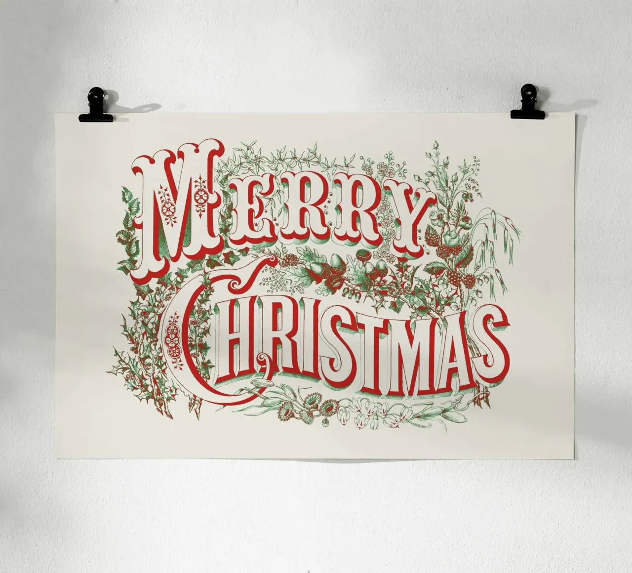 Merry Christmas hahnemühle by apoloprints