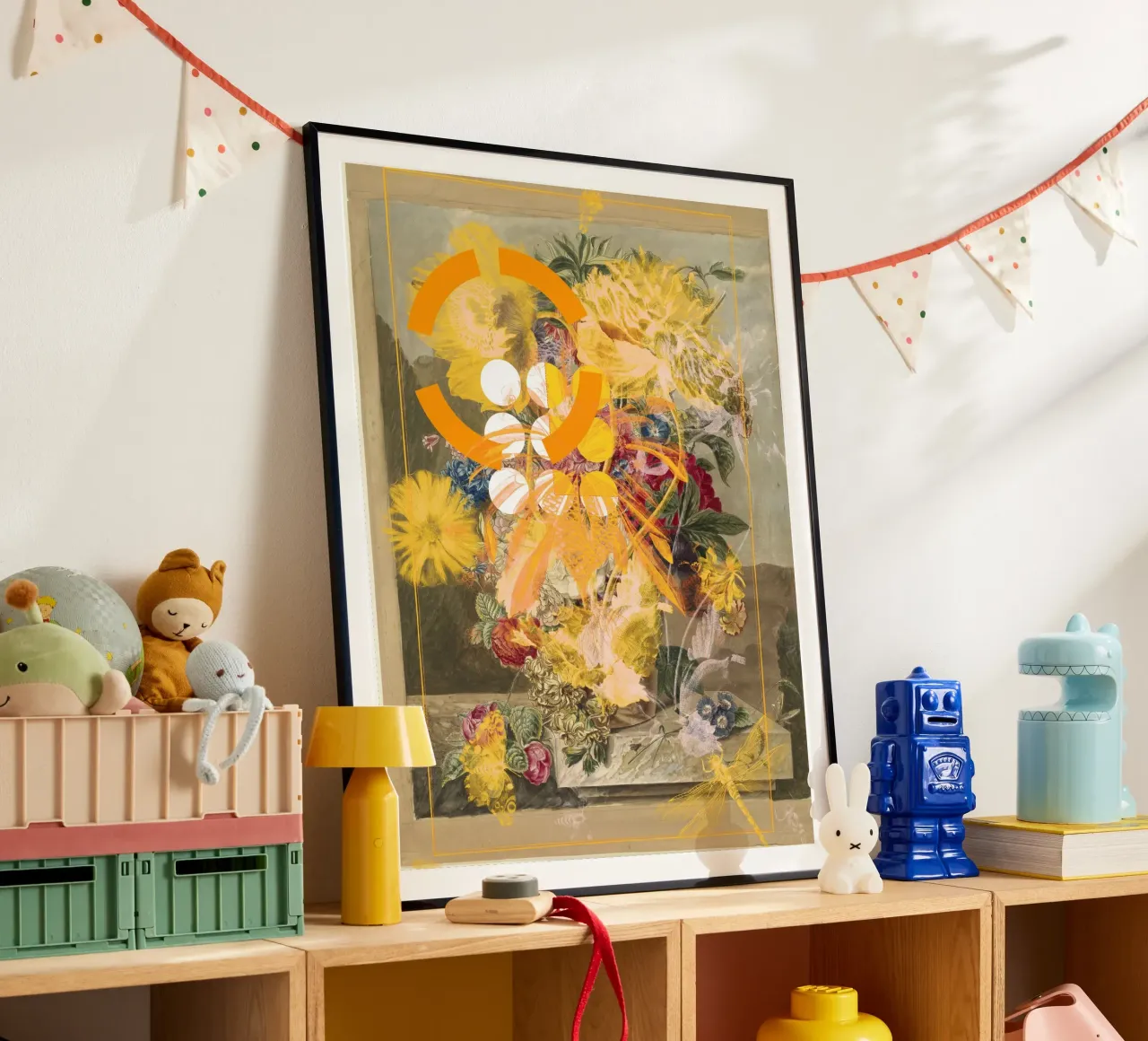 the first plant mix 3 poster met kunststof frame van Marko Köppe