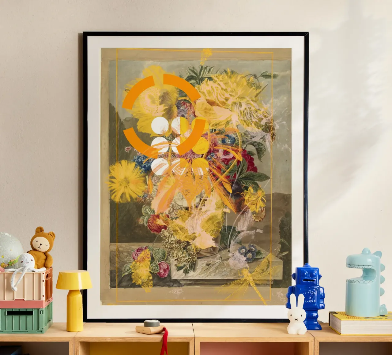 the first plant mix 3 poster met kunststof frame van Marko Köppe