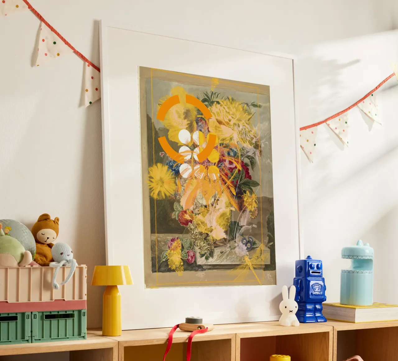 the first plant mix 3 poster met kunststof frame van Marko Köppe