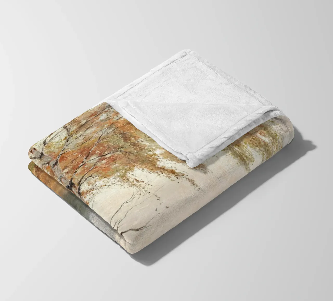 Autumn Tree Boho Painting coperta in pile da apoloprints