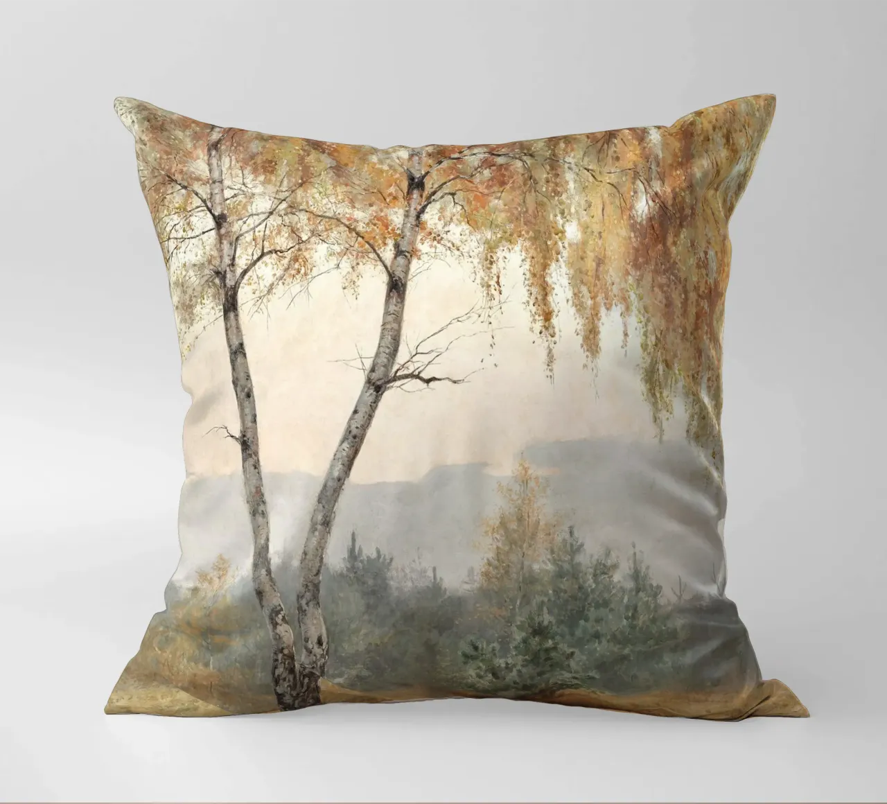 Autumn Tree Boho Painting cuscino da apoloprints