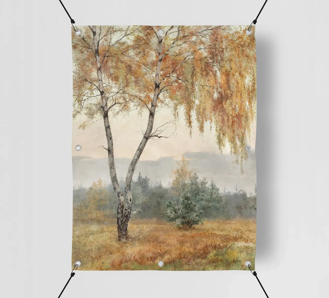 Autumn Tree Boho Painting telo in pvc da apoloprints