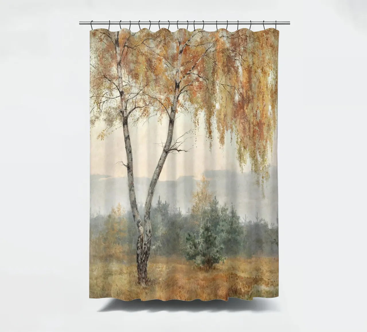 Autumn Tree Boho Painting rideau de douche de apoloprints