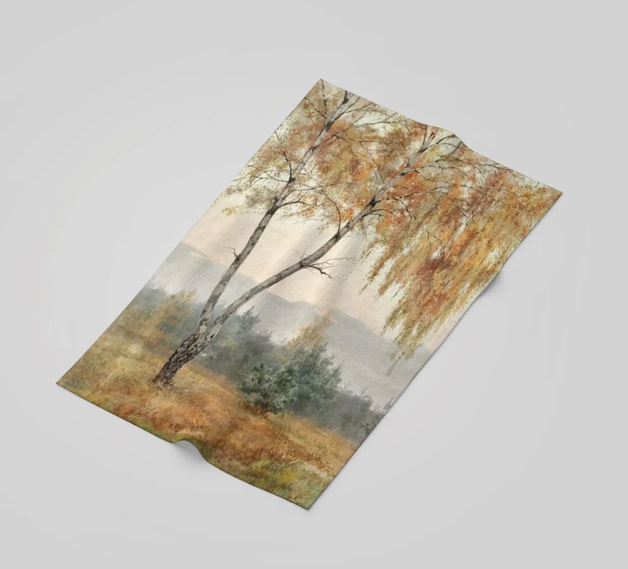 Autumn Tree Boho Painting telo mare da apoloprints
