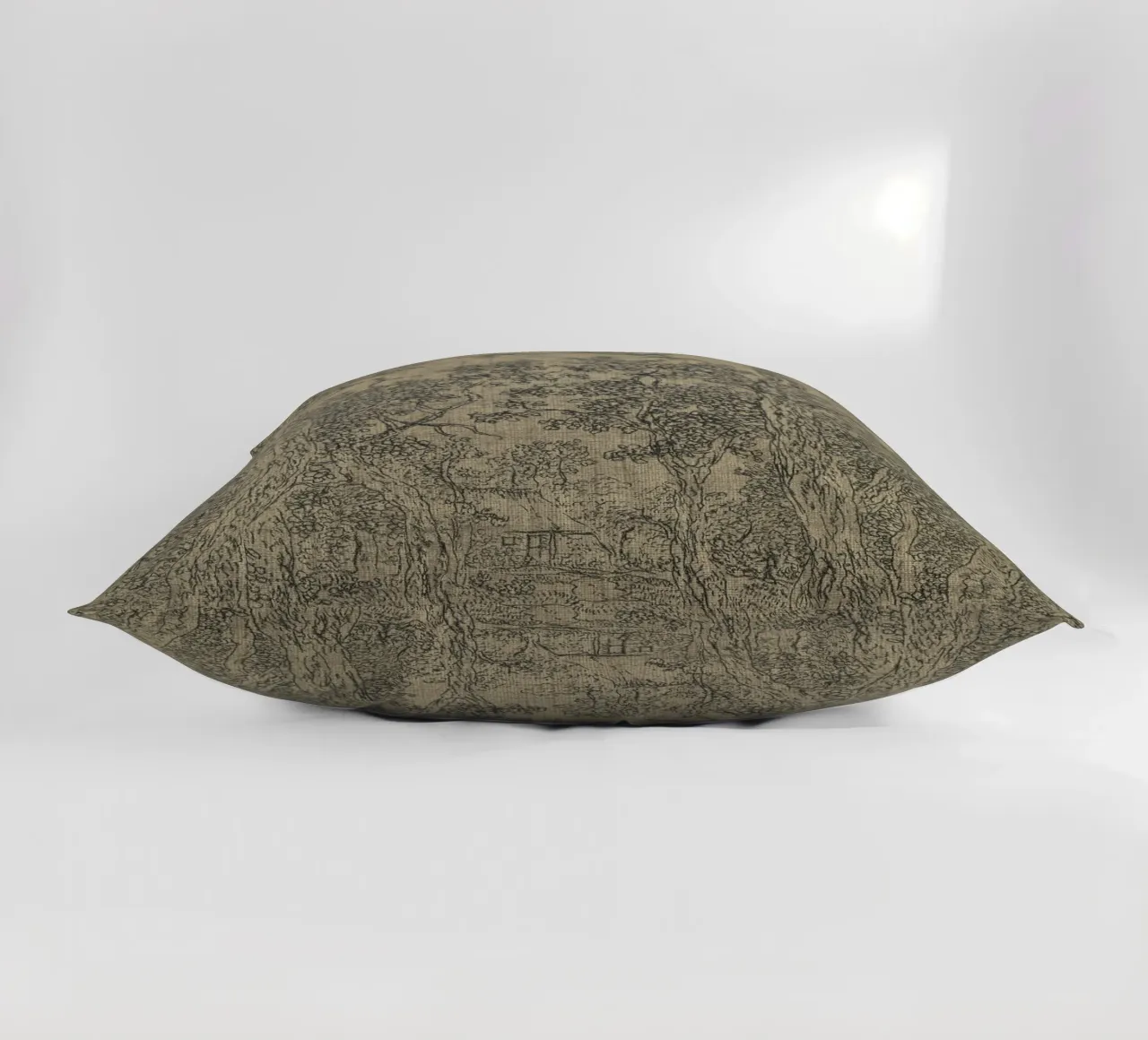 Sage Green Textile Sketch cuscino da apoloprints