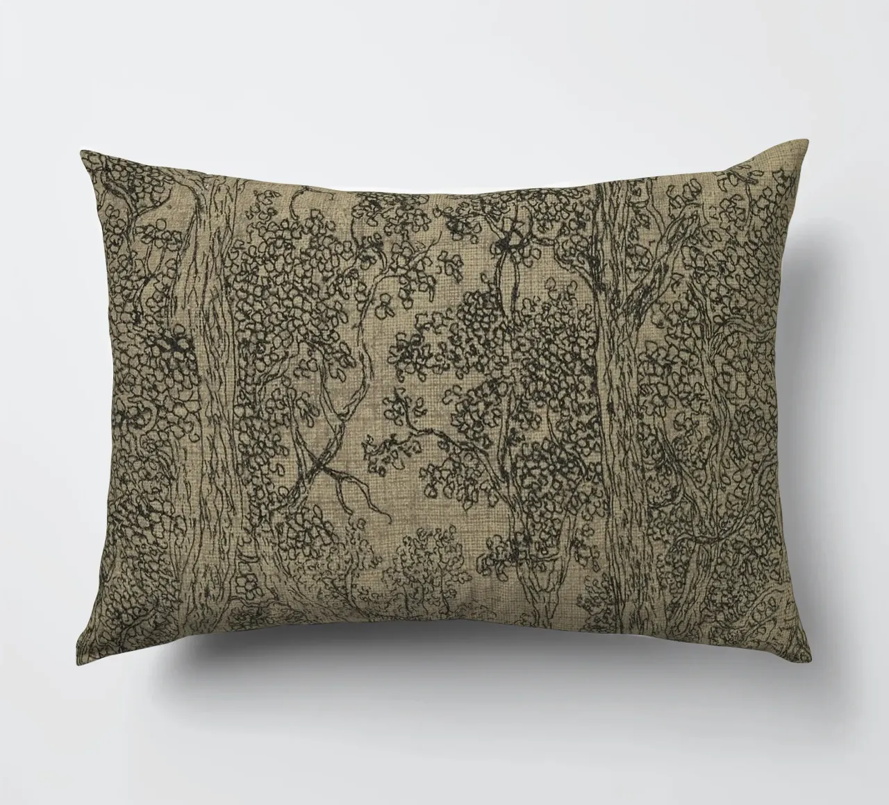 Sage Green Textile Sketch cuscino da apoloprints