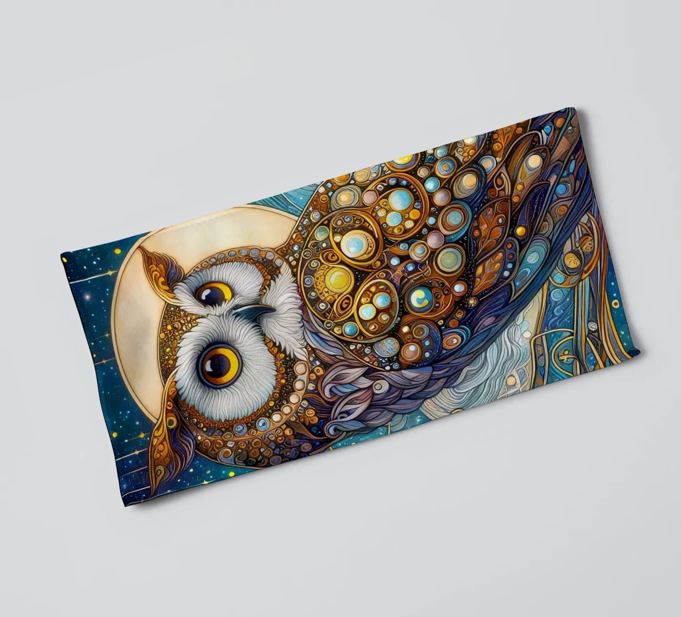 Uil badhanddoek van Art-Nouveau-Dsg