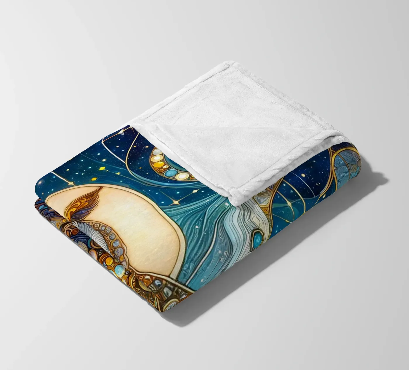 Owl Fleecedecke von Art-Nouveau-Dsg