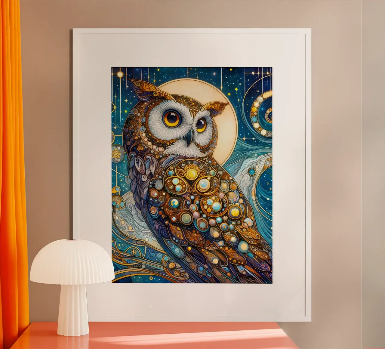 Eule Poster von Art-Nouveau-Dsg