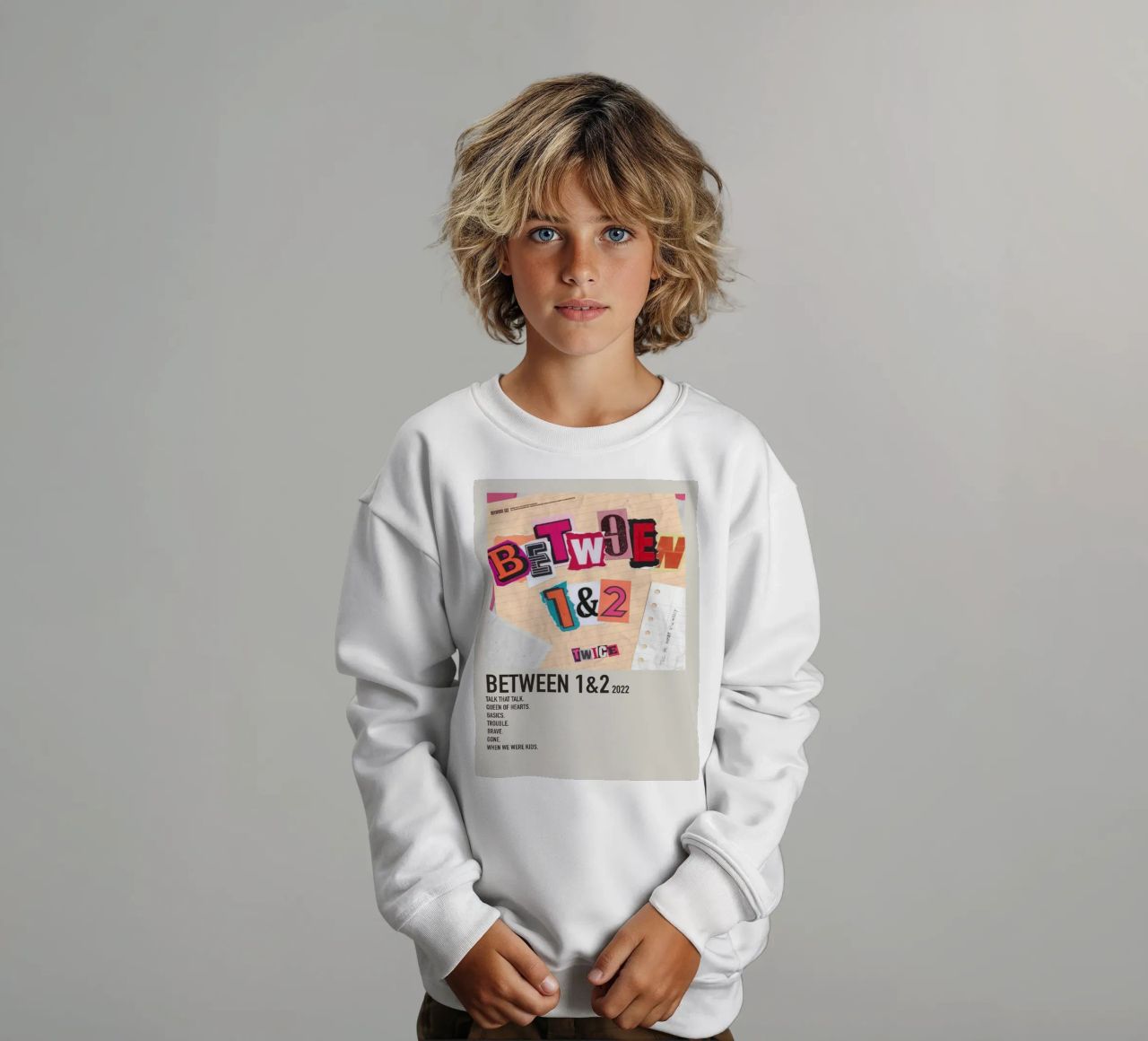 BETWEEN 1&2 2022 TWICE felpa bambino da SoundStudio