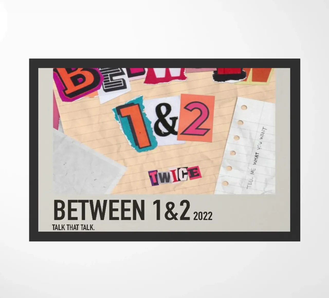 BETWEEN 1&2 2022 TWICE doormat by SoundStudio