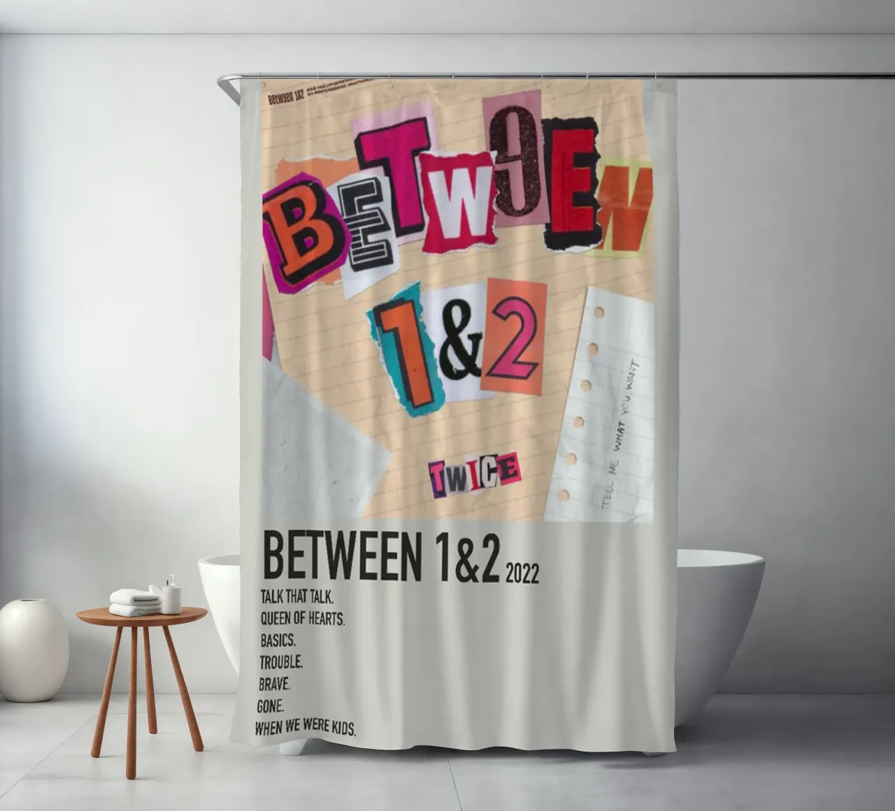 BETWEEN 1&2 2022 TWICE tenda da doccia da SoundStudio