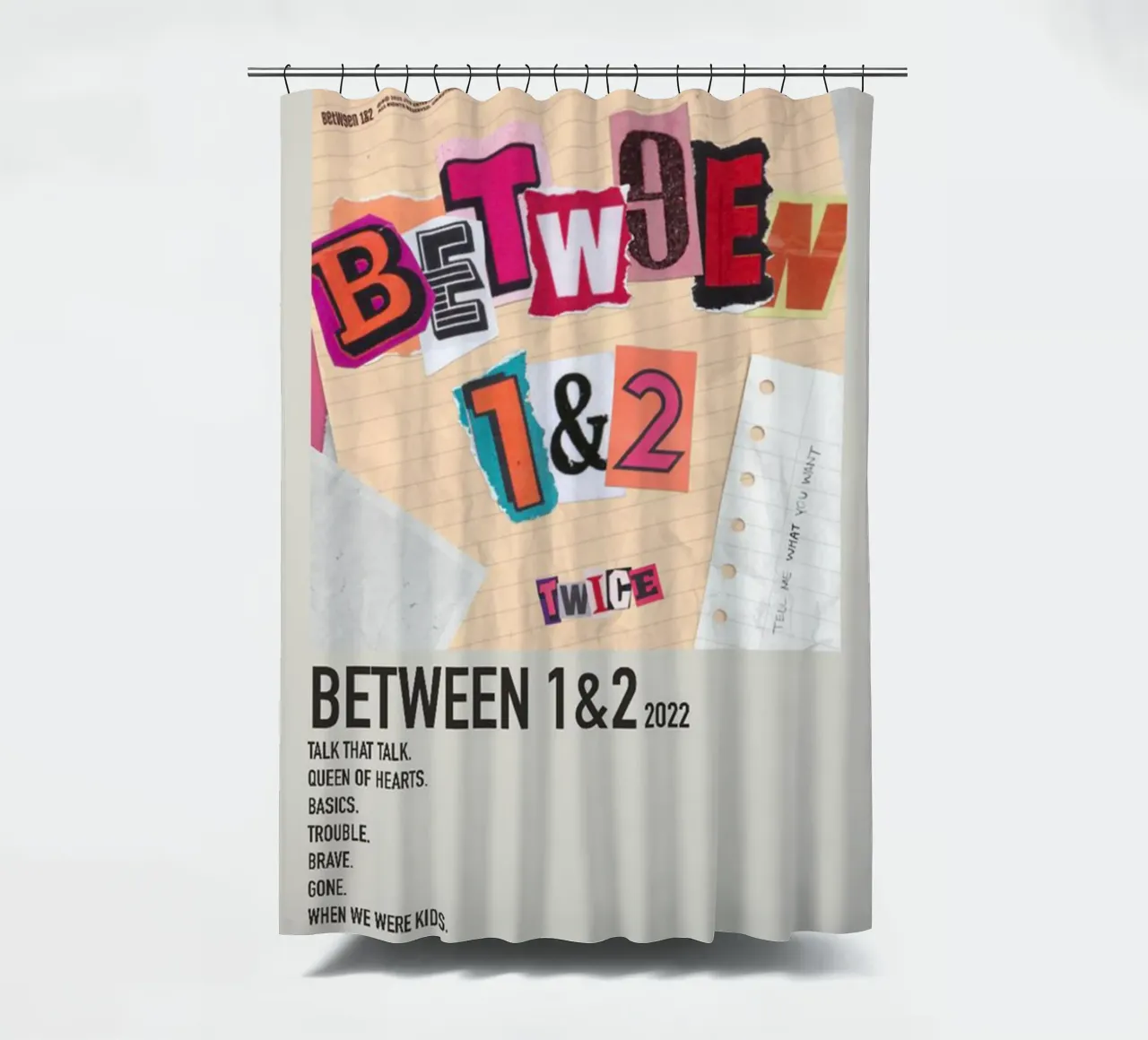BETWEEN 1&2 2022 TWICE tenda da doccia da SoundStudio