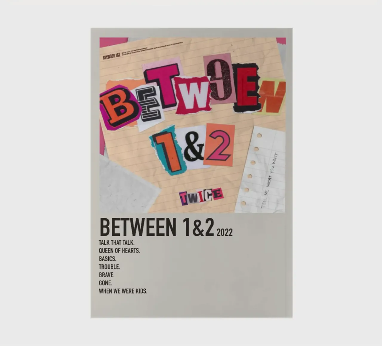 BETWEEN 1&2 2022 TWICE Notizbuch von SoundStudio