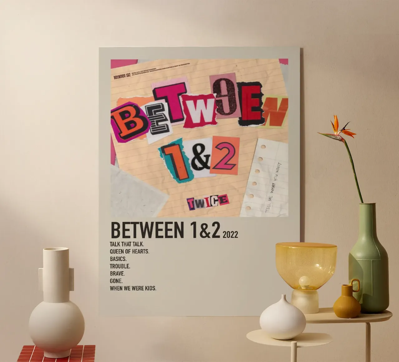 BETWEEN 1&2 2022 TWICE metacrilato de SoundStudio
