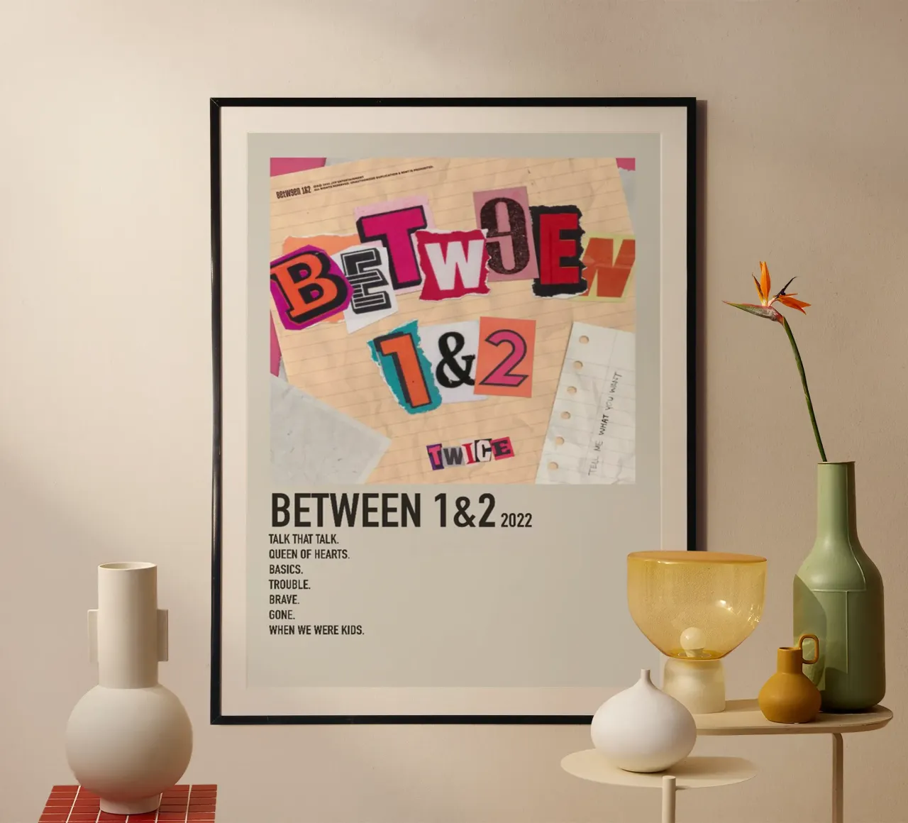 BETWEEN 1&2 2022 TWICE poster da SoundStudio