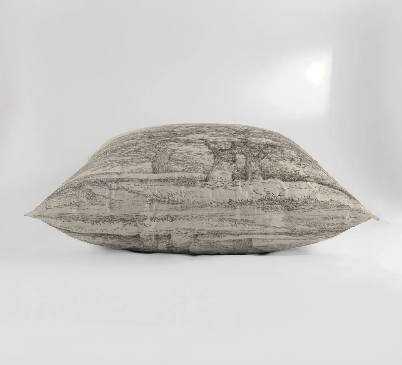 Tree Landscape Sketch cuscino da apoloprints