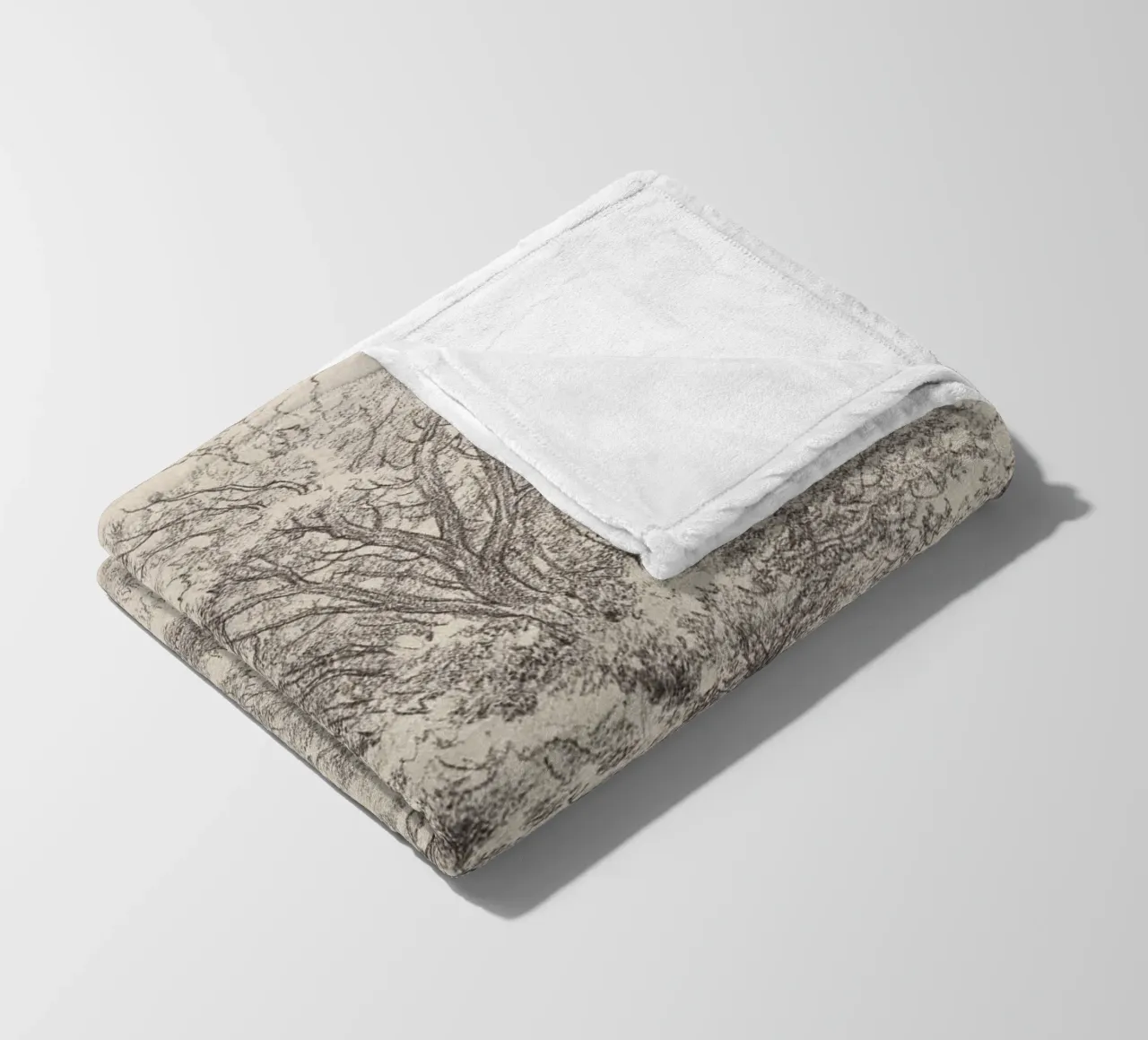 Tree Landscape Sketch coperta in pile da apoloprints