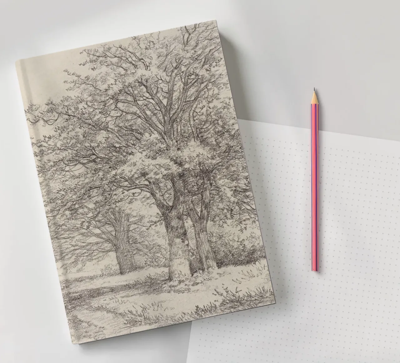 Tree Landscape Sketch notebook by apoloprints
