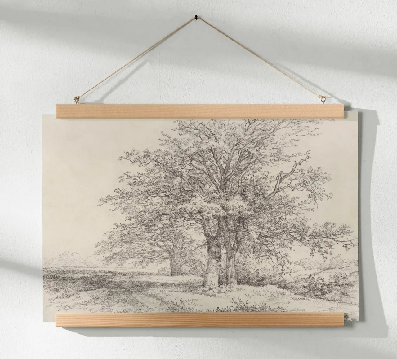 Tree Landscape Sketch carta hahnemühle da apoloprints