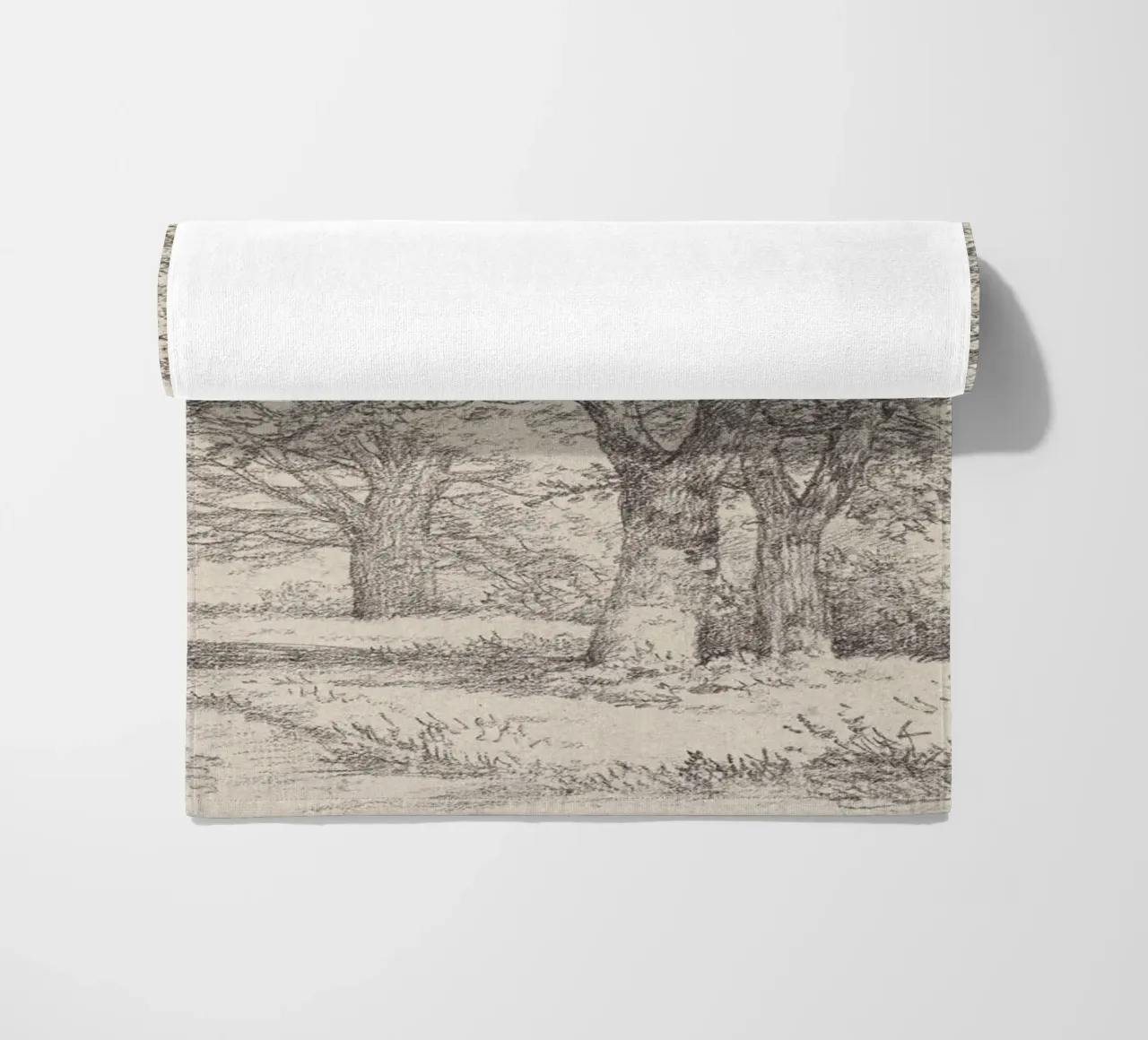 Tree Landscape Sketch telo mare da apoloprints