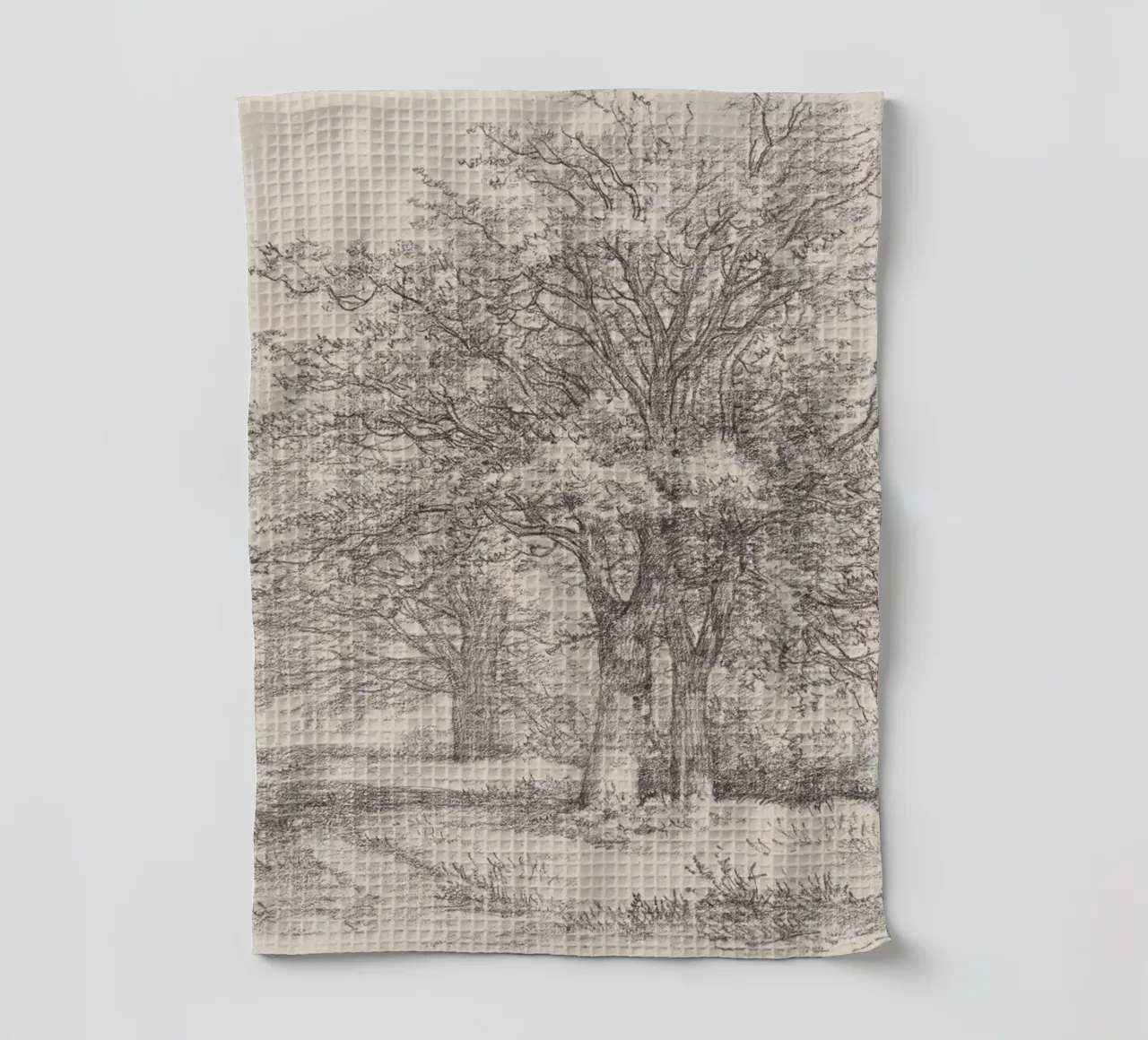 Tree Landscape Sketch canovaccio da cucina da apoloprints