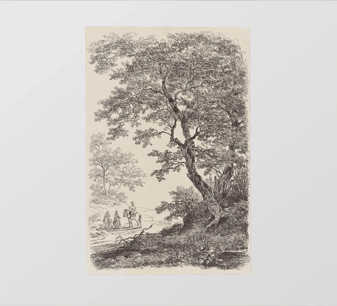 Tree Landscape Sketch no. 5 telo in pvc da apoloprints