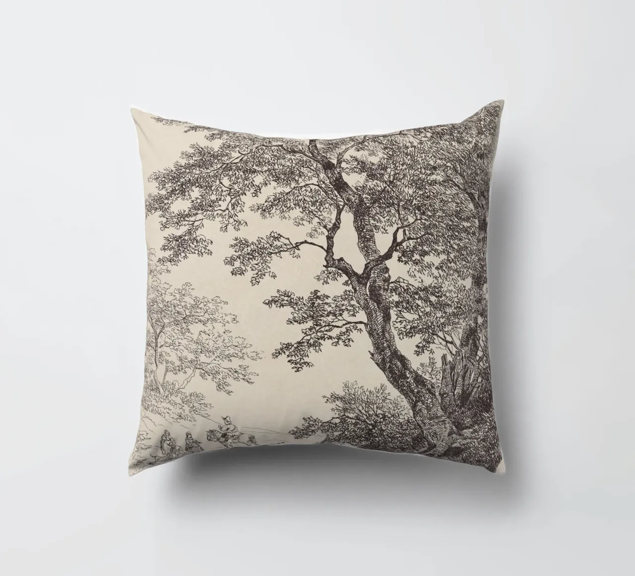 Tree Landscape Sketch no. 5 cuscino da apoloprints