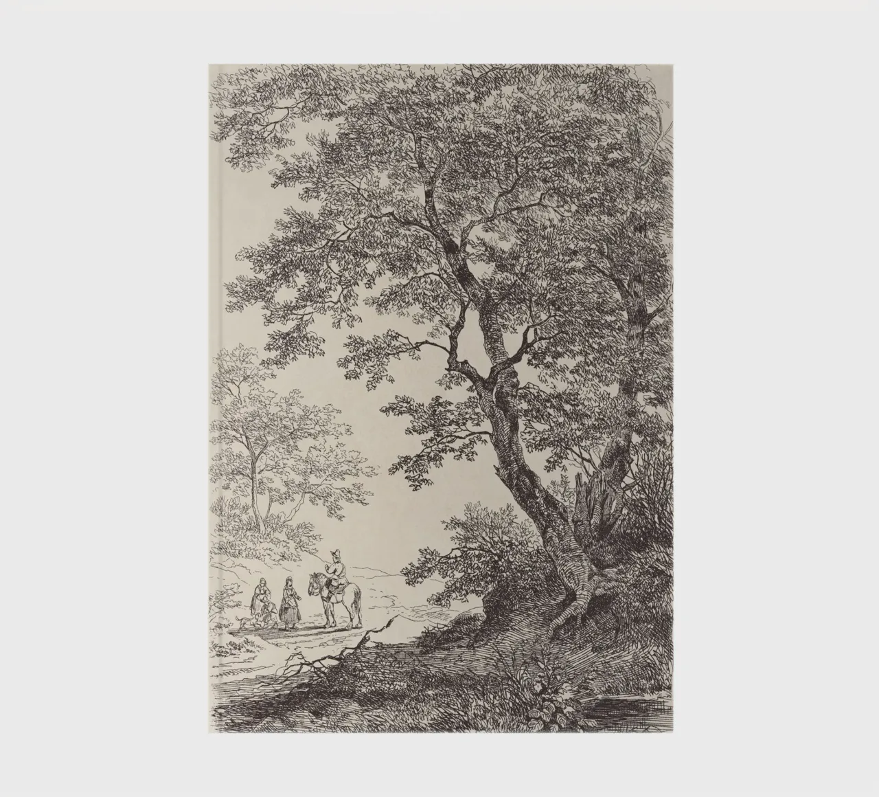 Tree Landscape Sketch no. 5 notebook by apoloprints